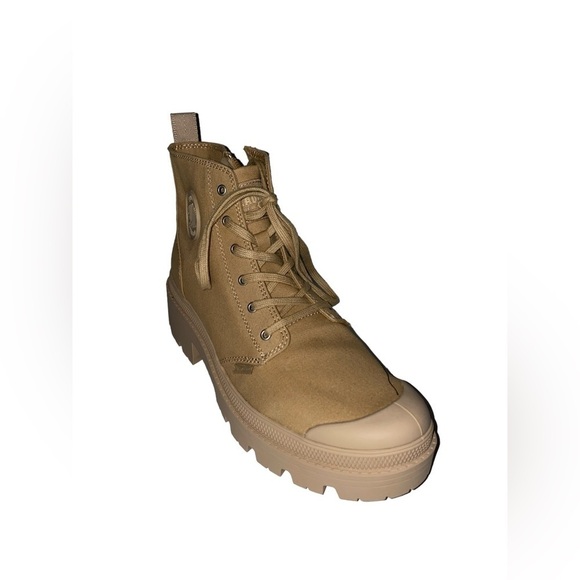 Free People Pallabase Twill Platform Sneaker Boot Lace Up NEW Women 10M Trails - Picture 4 of 13